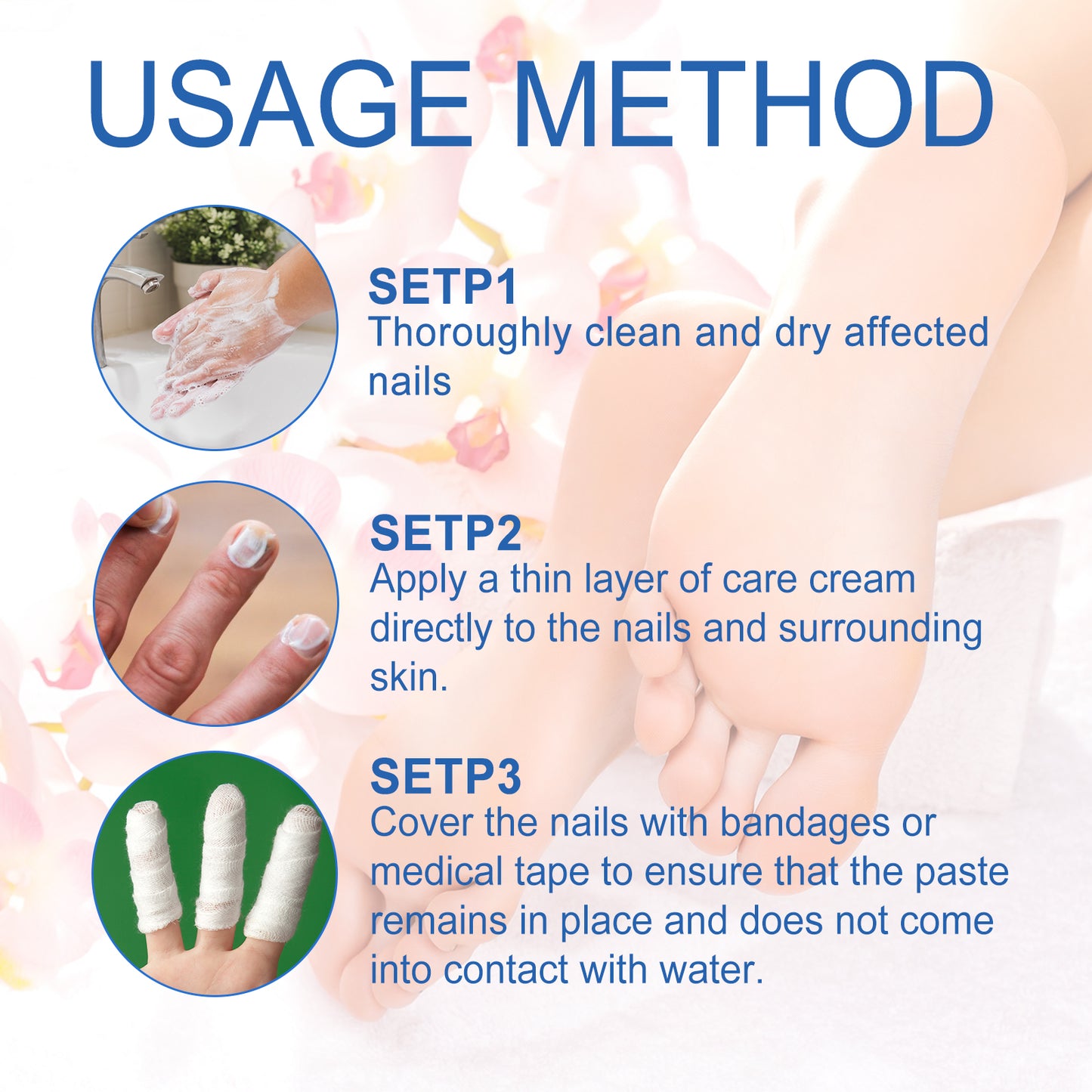 Nail Fungus Treatment Method, Repair Grey Nail Brightening Nail Thickening Nail Hand And Foot Nails Moisturizing Care Cream