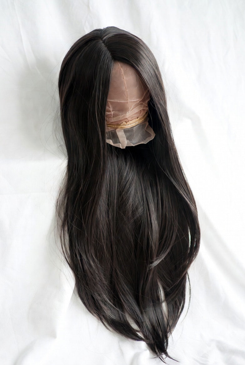 13*2.5 Wig Long Straight Synthetic Hair Wigs Middle PartCosplay Wigs For Women Heat Resistant Fiber