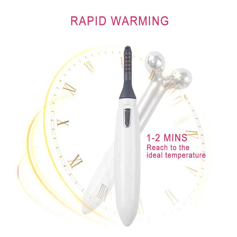 2-in-1 Heated Eyelash Curler & Face Roller