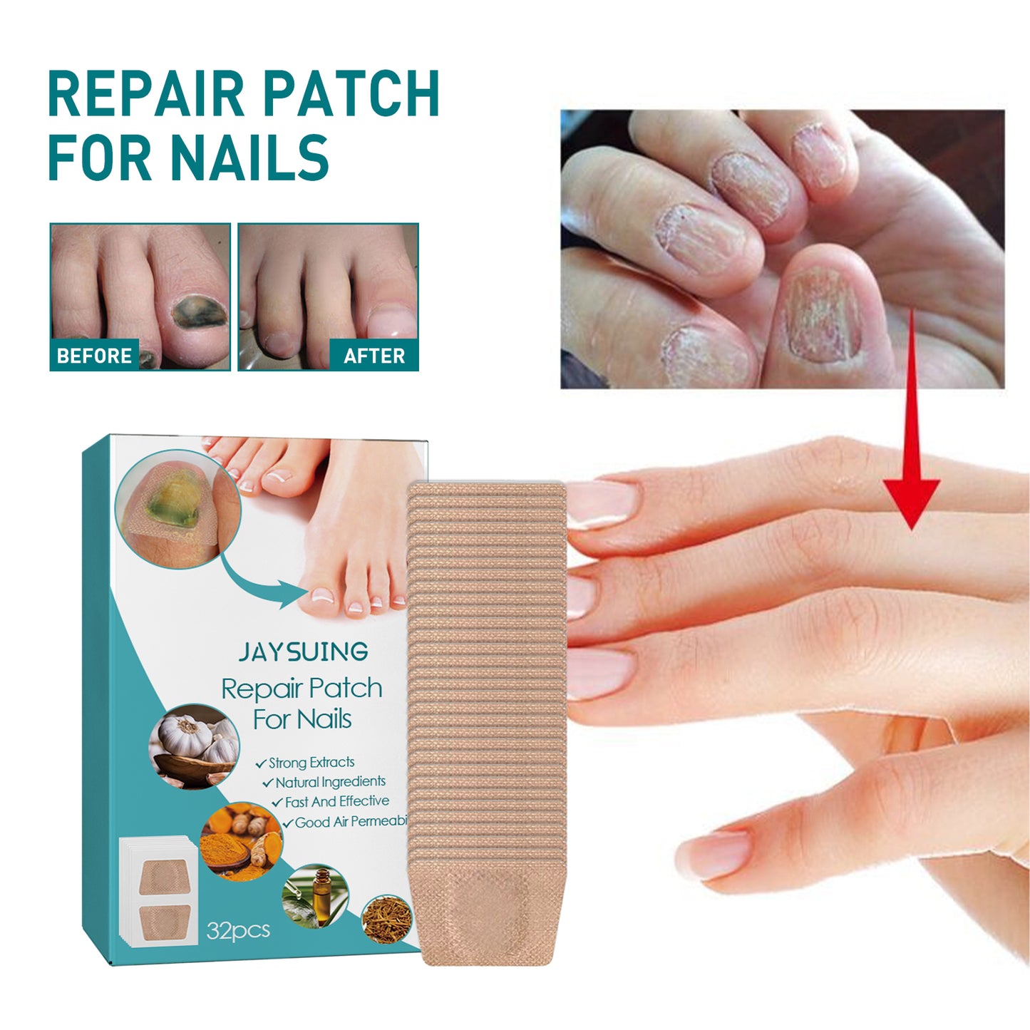 Brightening Nail Repair Patch
