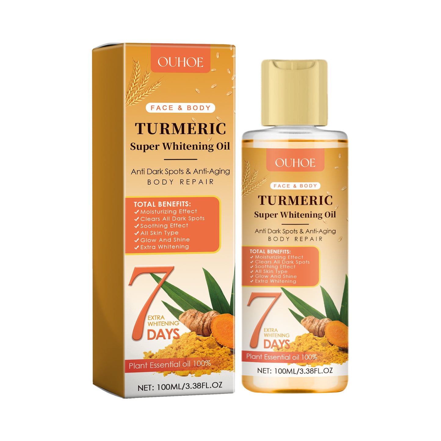 Turmeric Brightening Oil - Skin Barrier Repair & Radiance Booster