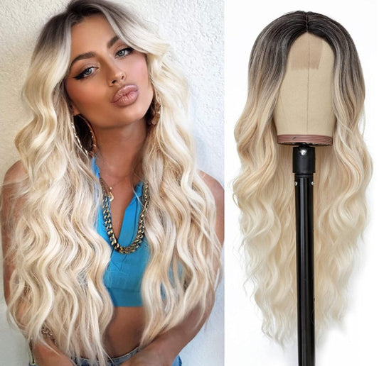 Ombré Long Curly Lace Front Wig