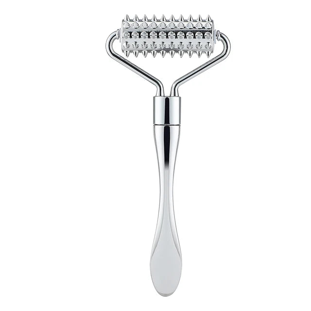 Stainless Steel Face Roller - Cooling Massage Tool for Facial Sculpting