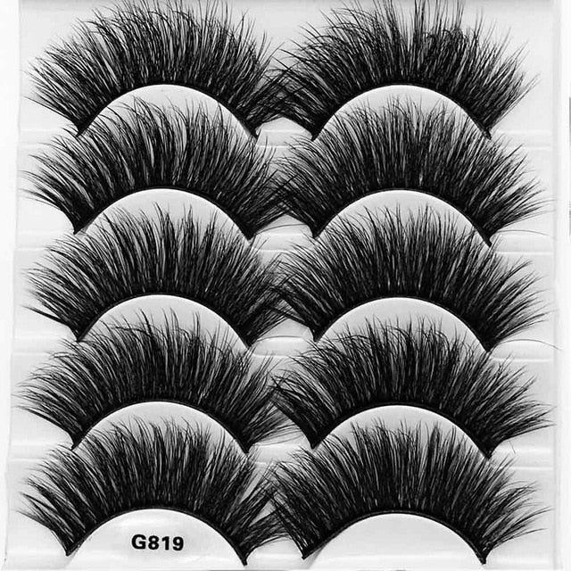 3D Mink Lashes - 5 Pair Set