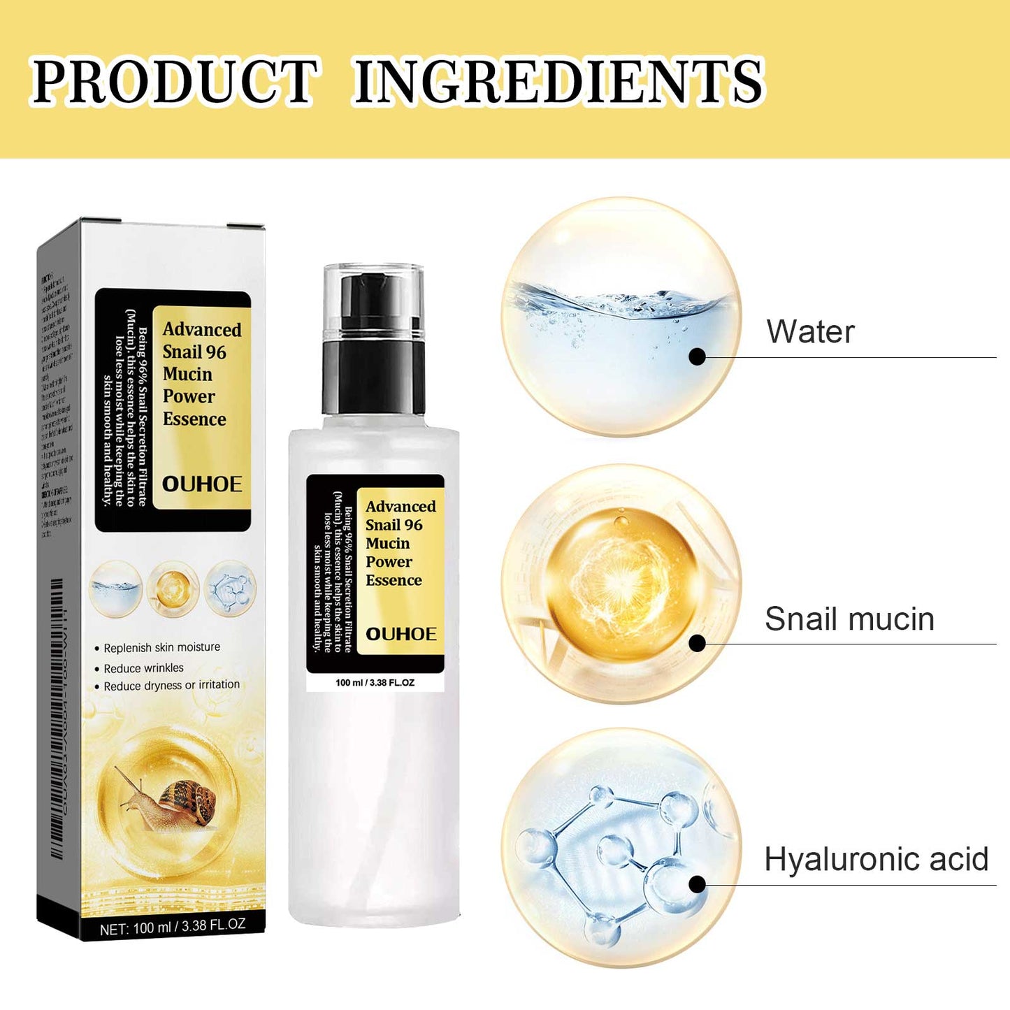 Snail 96 Collagen Power Essence - Barrier Repair & Dark Spot Treatment