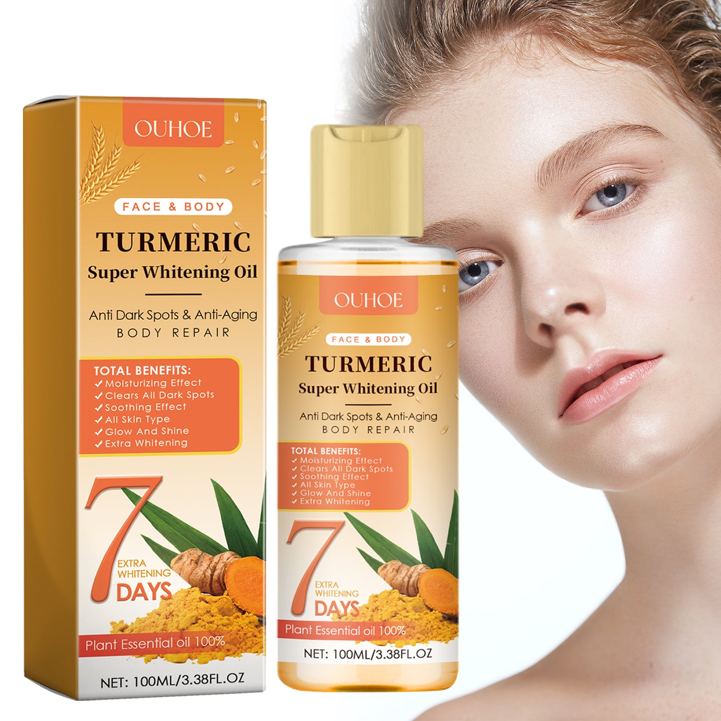 Turmeric Brightening Oil - Skin Barrier Repair & Radiance Booster