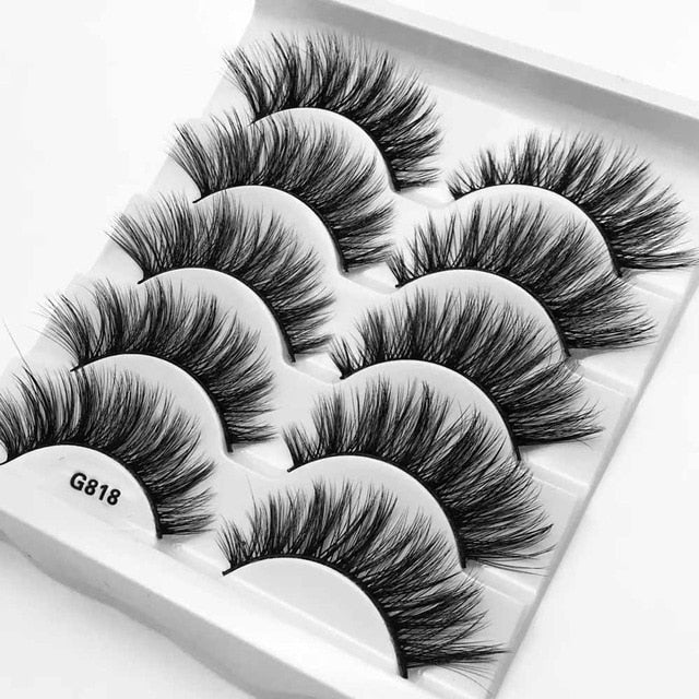 3D Mink Lashes - 5 Pair Set
