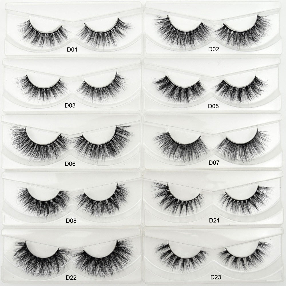 3D Mink False Lashes - 34 Styles
