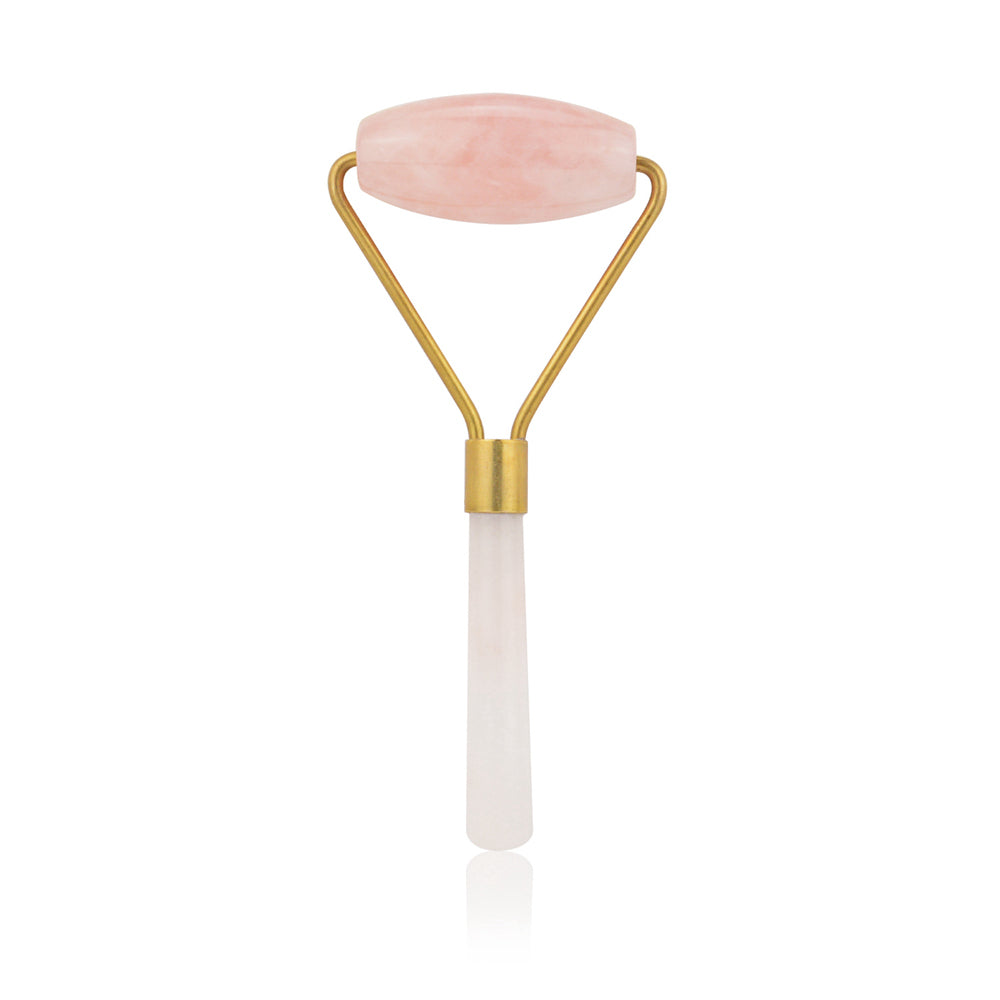 Rose Quartz Facial Roller - Anti-Aging Massage Tool