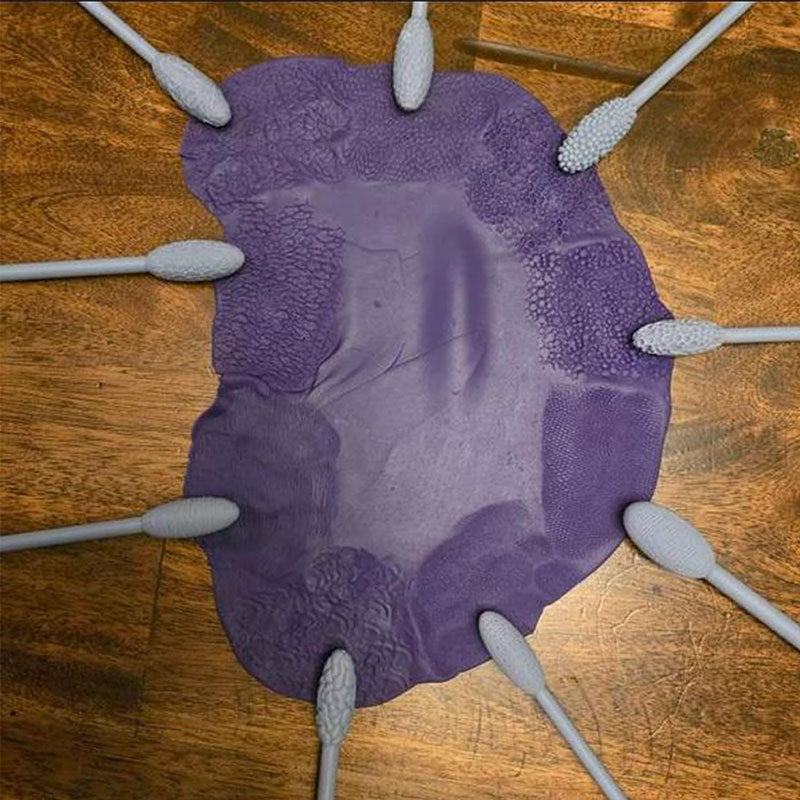 9 - piece Clay Art Texture Tool Sets. Includes Pattern Rollers for Modeling, Embossing Plaids with Hand - held Rollers