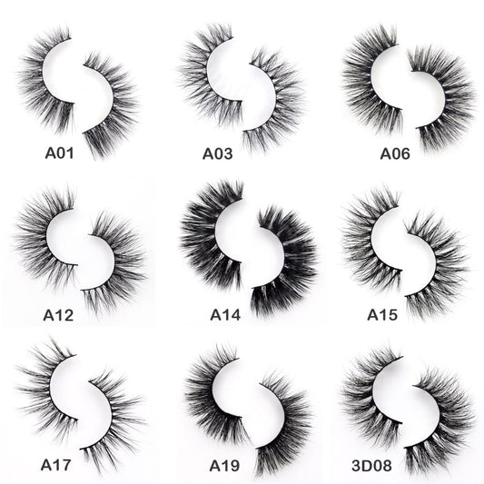 3D Mink False Lashes - 34 Styles