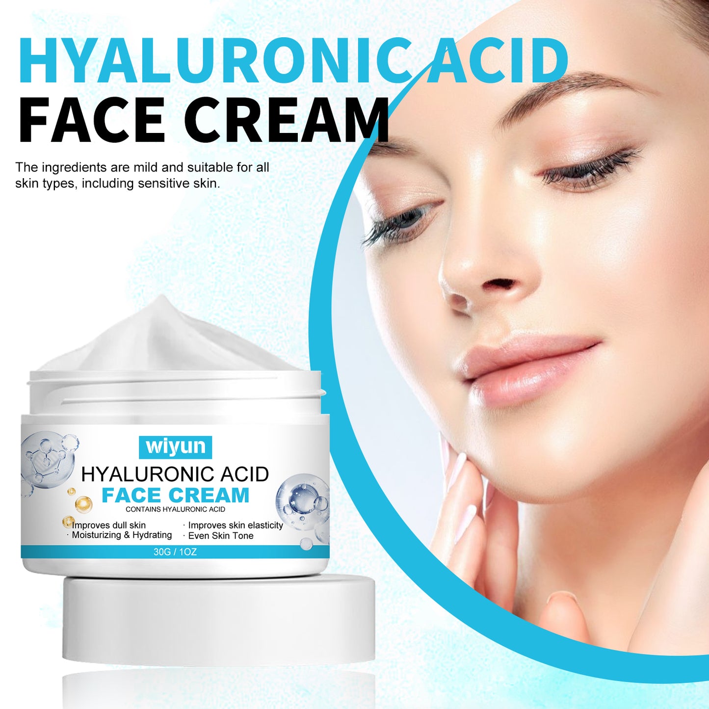 Hyaluronic Acid Anti-Wrinkle Face Cream - Barrier Repair & Deep Moisture