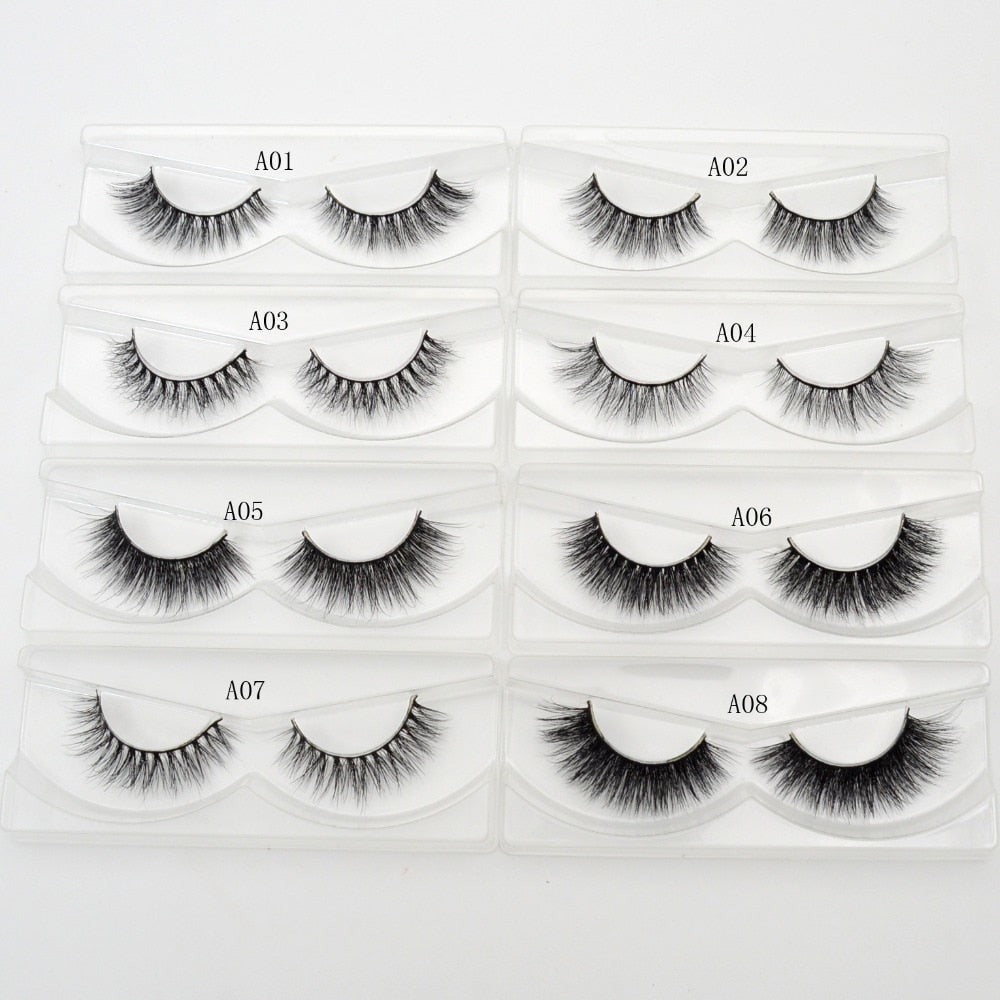 3D Mink False Lashes - 34 Styles