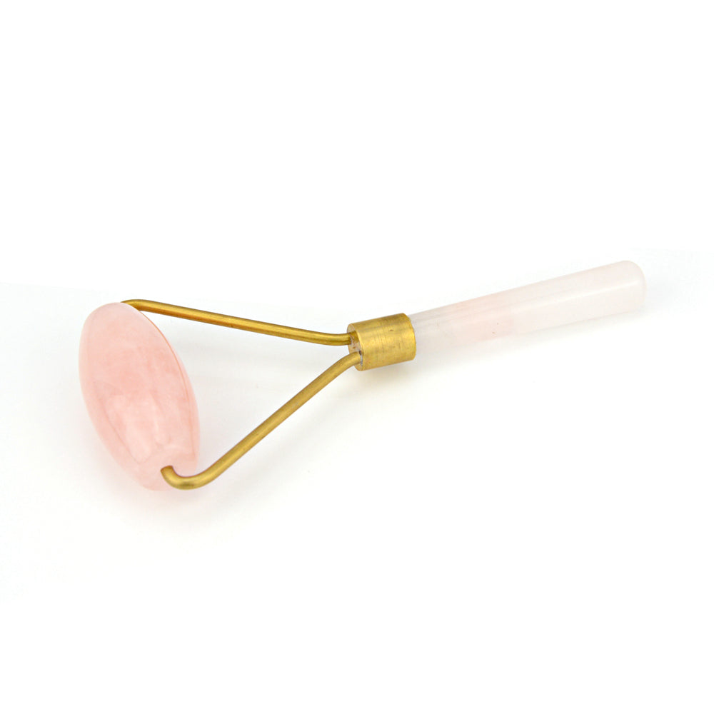 Rose Quartz Facial Roller - Anti-Aging Massage Tool