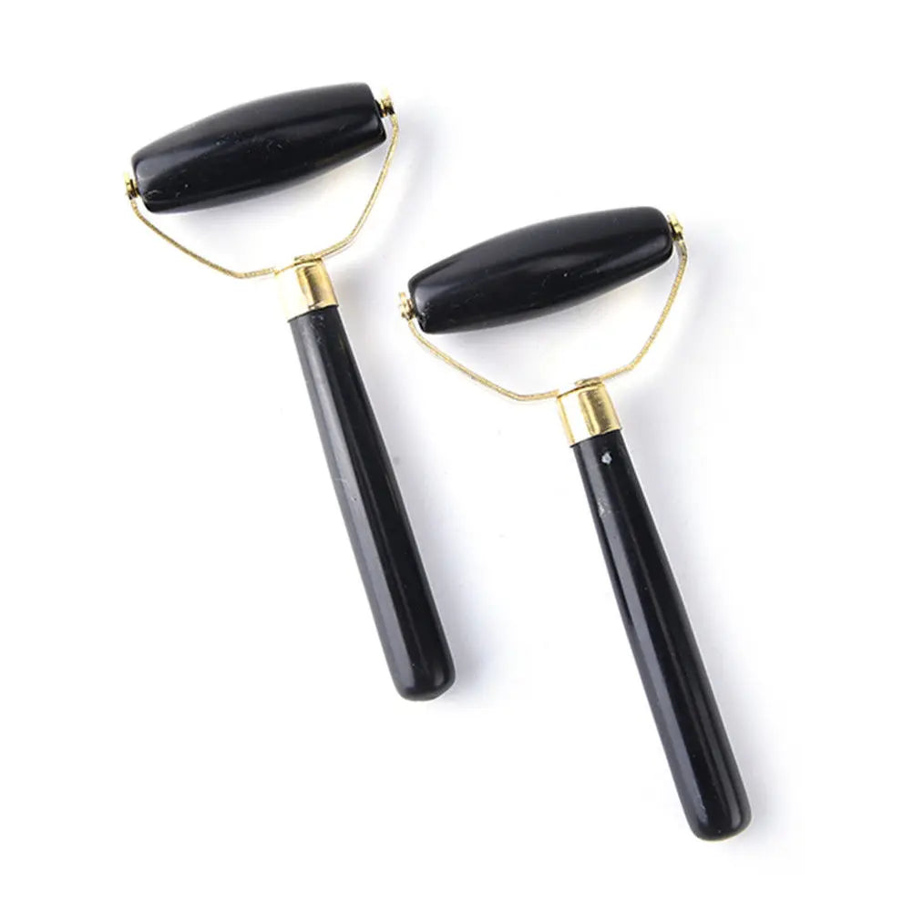 Natural Obsidian Jade Facial Massage Roller