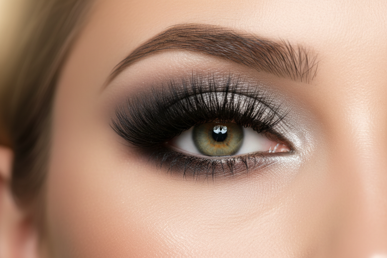 Beautiful Eye with Mink Lashes