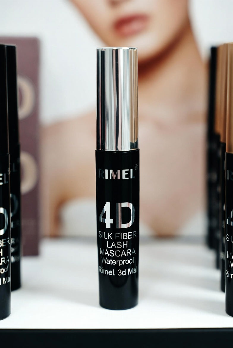 4D Silk Fiber Lash Mascara Waterproof Rimel 3d Mascara For Eyelash Extension Black Thick Lengthening Eye Lashes Cosmetics