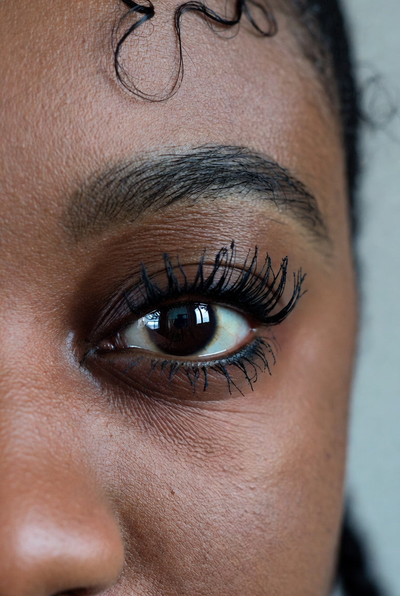 EELHOE Mascara Black Curly Lashes Eyebrows Natural Beautiful Mascara Moisturizing Traceless Slender Mascara